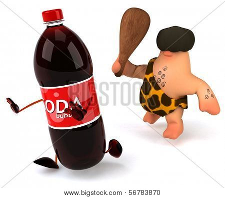 Caveman and soda