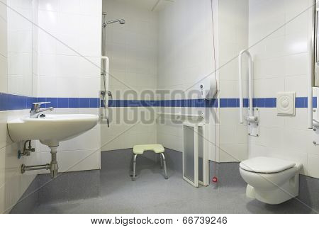 Bathroom Detail For Handicapped People