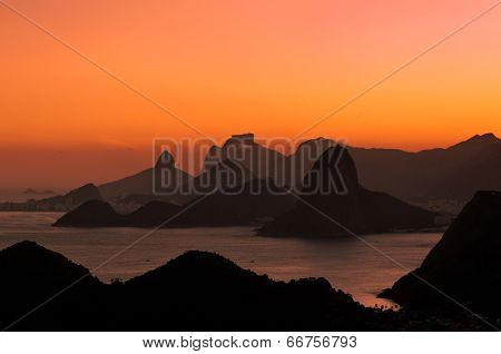 Beautiful Rio de Janeiro Sunset