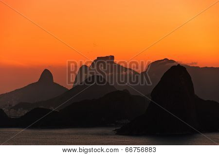 Beautiful Rio de Janeiro Sunset