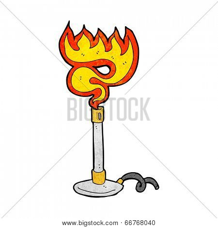 cartoon bunsen burner