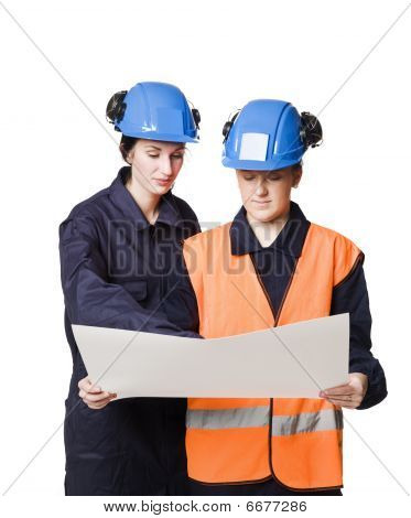 To kvindelige buildingconstructors