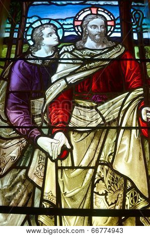 Stained glass wondow St. Paul's Church