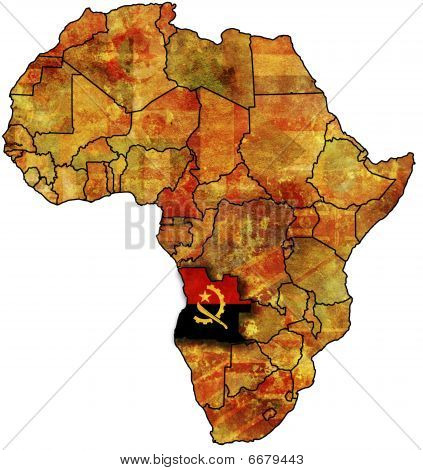 Stará mapa Angola