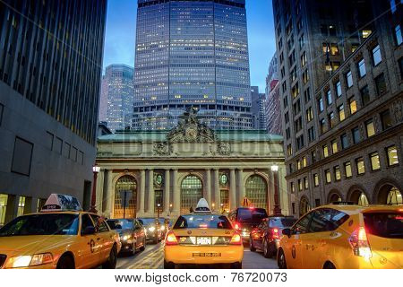 Traffic jam in Manhattan
