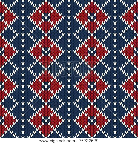 Argyle Sweater Design. Seamless Pattern
