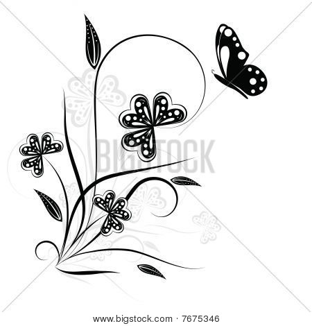 Floral Element für Ihren Entwurf