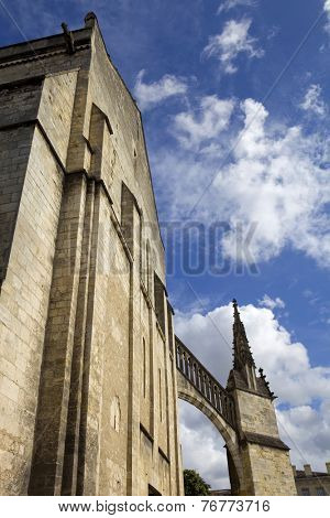 St Michel cathedral high tower in bordeaux, france