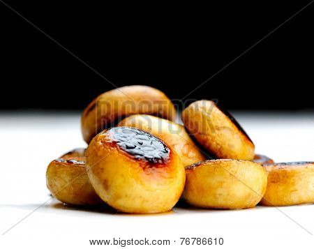 mashroom food vegetable grilled isolated on white background