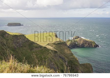 Seascape At The Carrick A Rede In Northern Ireland