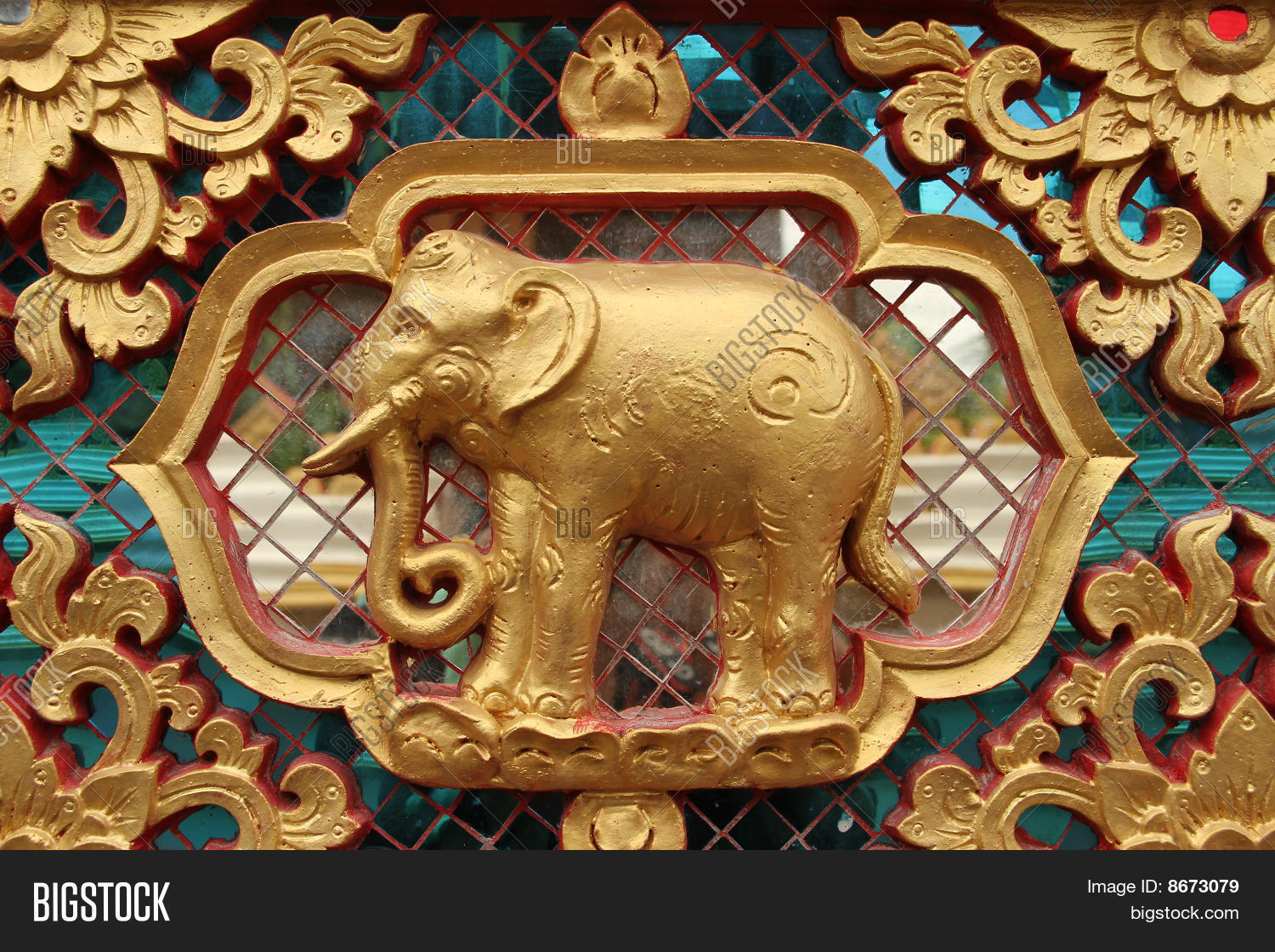 Gold Elephant Statue Image & Photo (Free Trial) Bigstock