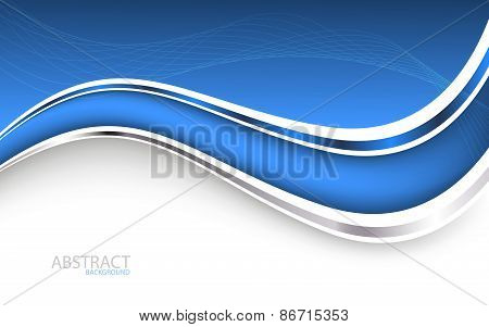 Beautiful Blue Background. Vector Illustration