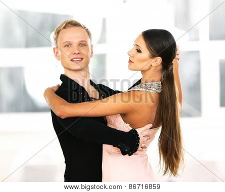 Ballroom dance in motion