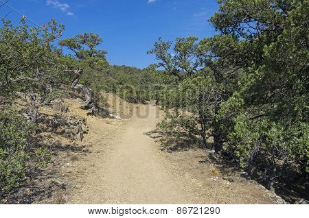 Hiking Trails In The Crimean Mountains.