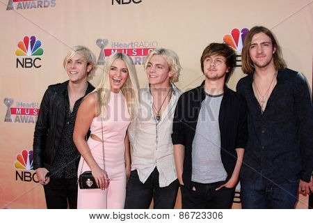 LOS ANGELES - MAR 29:  R5 at the 2015 iHeartRadio Music Awards at the Shrine Auditorium on March 29, 2015 in Los Angeles, CA