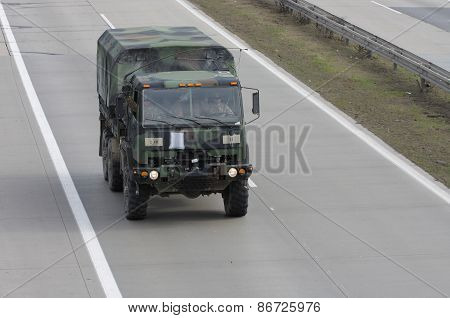 Dragoon Ride - US Army Convoy Drives Through Czech Republic