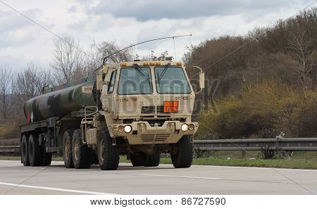 Dragoon Ride - US Army Convoy Drives Through Czech Republic