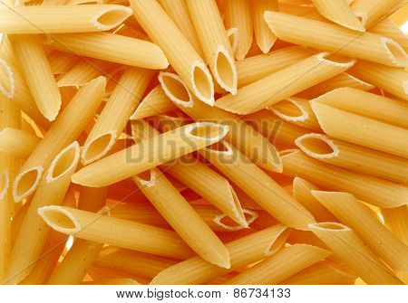 Italian pasta close up. Food background texture