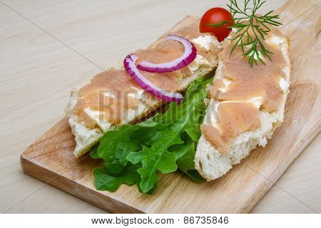 Sandwich With Cod Roe