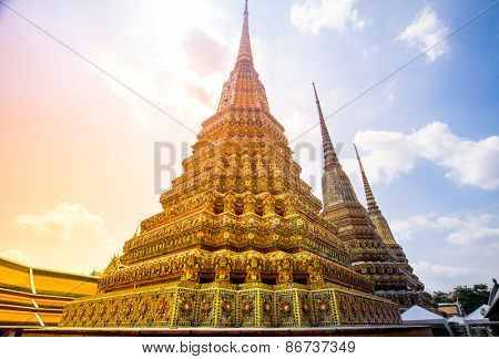 Wat Phra Chetupon Vimolmangklararm (Wat Pho) temple in Thailand.