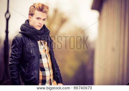 Handsome Fashionable Man Outdoor