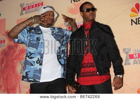 LOS ANGELES - MAR 29:  Jeremih, YG at the 2015 iHeartRadio Music Awards Press Room at the Shrine Auditorium on March 29, 2015 in Los Angeles, CA