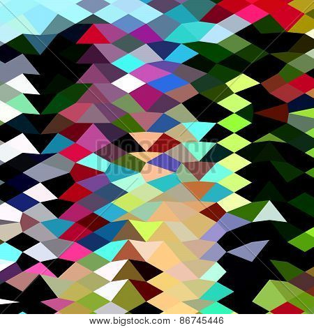 Multi Color Abstract Low Polygon Background