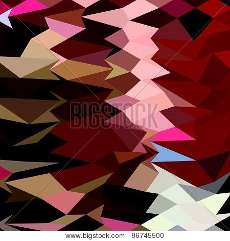 Vermillion Abstract Low Polygon Background