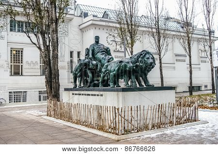 Statue Of Marcus Antonius In Vienna, Austria