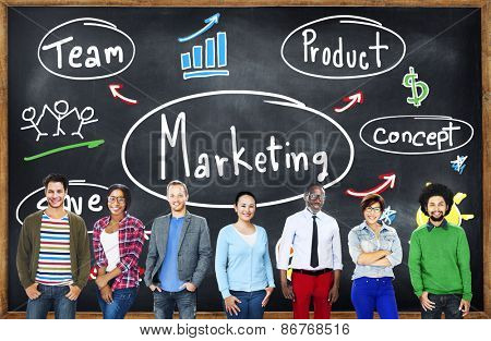 Marketing Strategy Team Business Commercial Advertising Concept