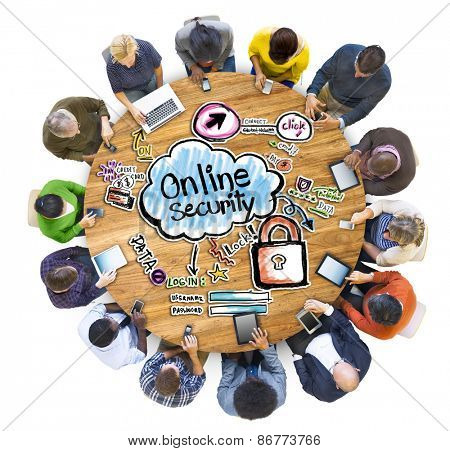 Group of People Discussing about Online Security