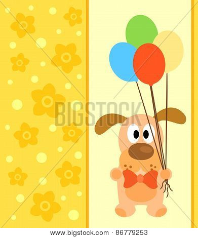 Background card with dog
