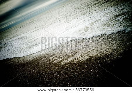 Dark beach