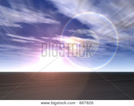 3D sunrise
