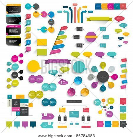 Flat Design Diagrams.