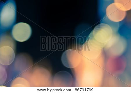 Bokeh Of Night Life Split Tone