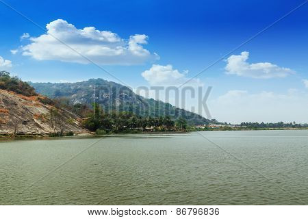 Mountain  Landscape  And   River