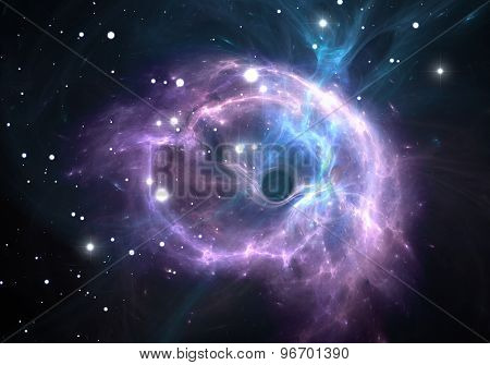 Black Hole In The Nebula