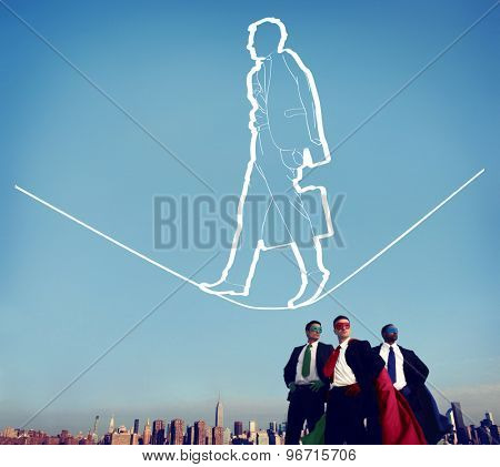 Risk Management Insurance Safety Unsteady Concept