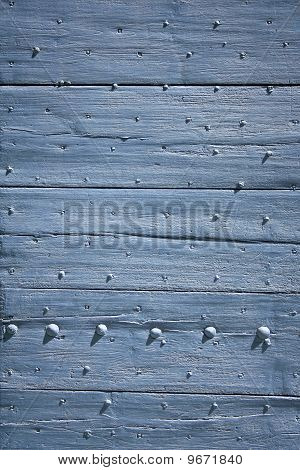 Blaue Holztür Hintergrund