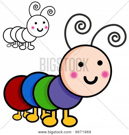 Caterpillar Cartoon Bugs