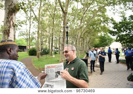 Passing out Soclialist Alternative