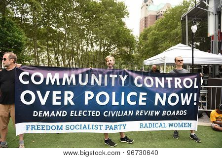 Freedom Socialist Party banner