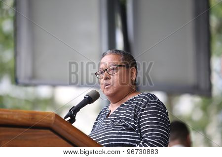 Estela Vasquez of 1199 SEIU