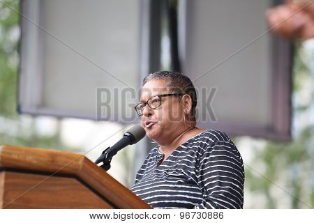 Estela Vasquez of 1199 SEIU