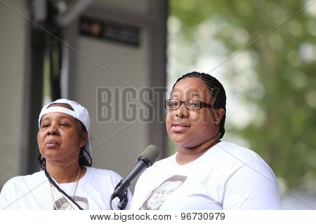 Emerald & Esaw Garner on stage