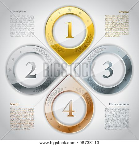 Sports Infographic Design With Rankings
