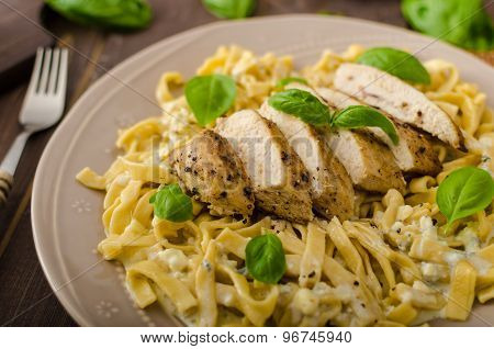 Pasta With Cheese And Chicken