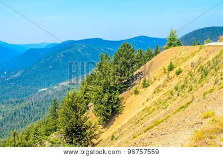 Rocky Mountains. Coastal Mountains. Blackwall Peak trail in Manning Park. British Columbia. Canada.