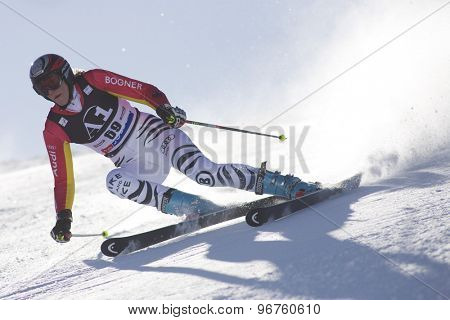 SOELDEN, AUSTRIA Oct 24 2009 RIESCH Susanne (GER)  competing in the womens giant slalom race at the Rettenbach Glacier.